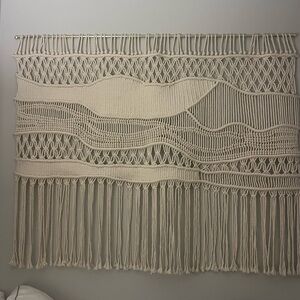 Cream Macrame Wall Hanging